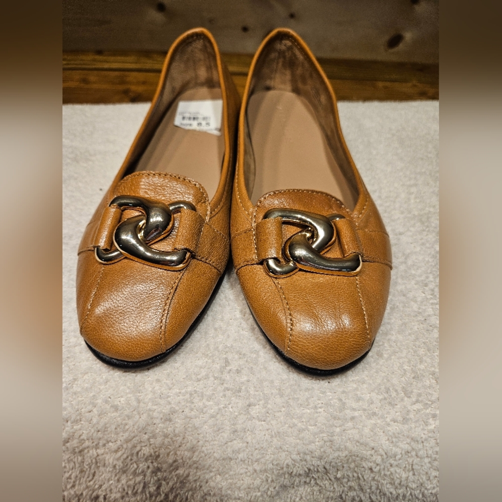 AEROSOLES Bristol Tan Leather 412 Womens Size 8.5 - Picture 7 of 8
